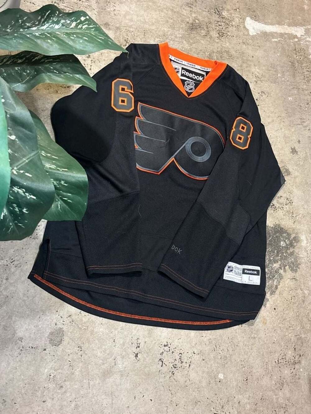 Reebok Philadelphia Flyers Jaromir Jagr Jersey Size L Black Ice